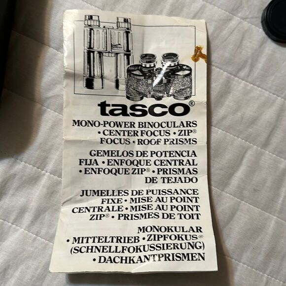 Vintage tasco 7 x 35mm 341 FT at 1000 yards Mono-Power Binoculars - Picture 16 of 17